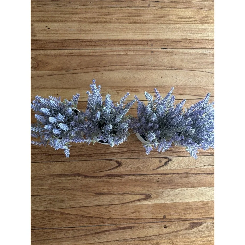 faux lavender Plants Lot of 4  Plants  9.5” H